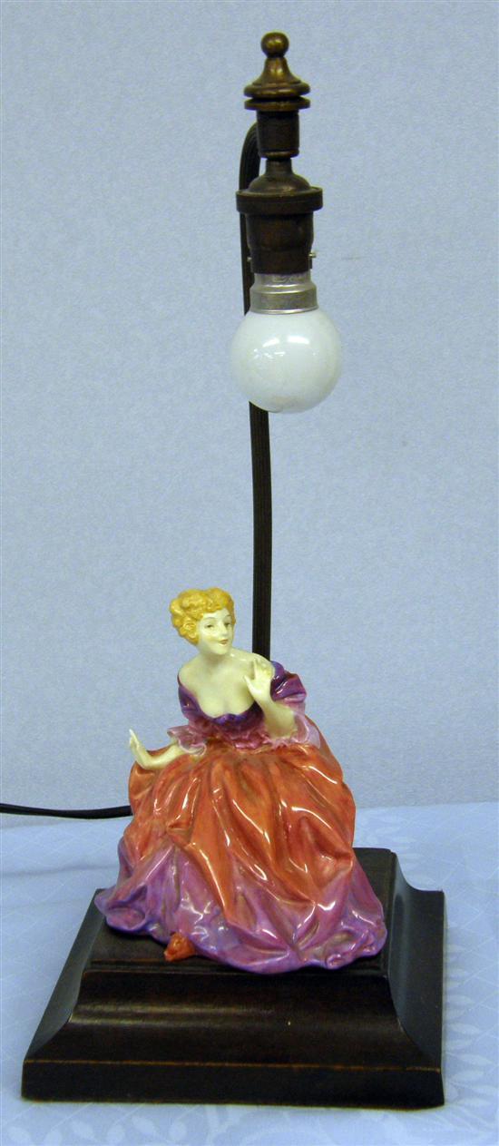 Appraisal: Royal Doulton figure high attached to a lamp base high