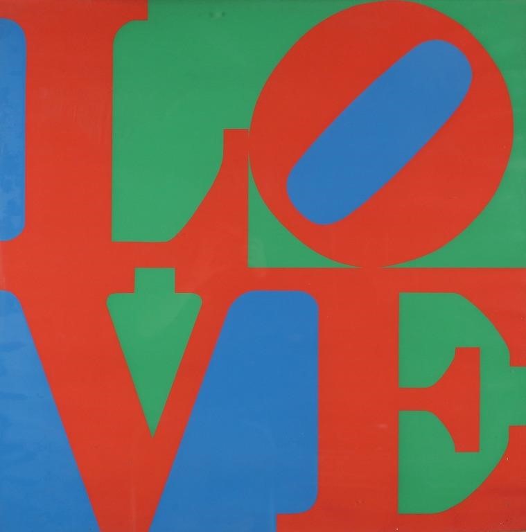 Appraisal: Robert Indiana American New York Maine - Silkscreen Love Unsigned