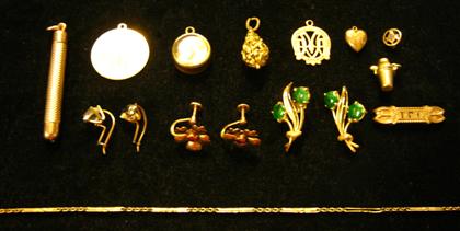 Appraisal: Group of jewelry accessoriesTwenty-three items including karat yellow gold pieces