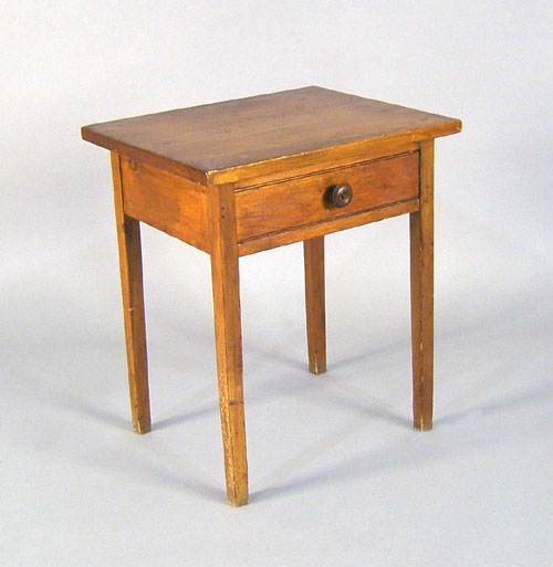 Appraisal: Pine -drawer stand th c h w