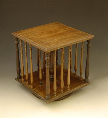 Appraisal: A late Victorian rosewood and mahogany revolving table bookstand having