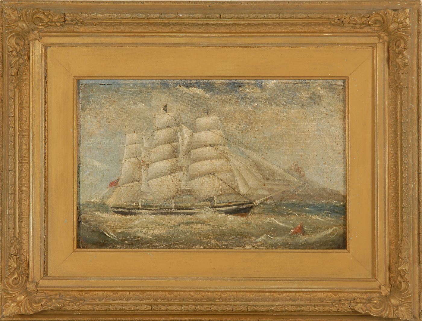 Appraisal: ENGLISH SCHOOLShip Portrait Unsigned On verso This was Dennis William