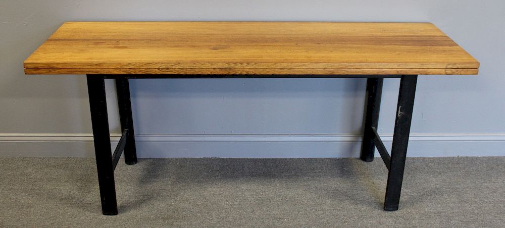 Appraisal: MIDCENTURY Harvey Prober Flip Top Console Table Nice grain and