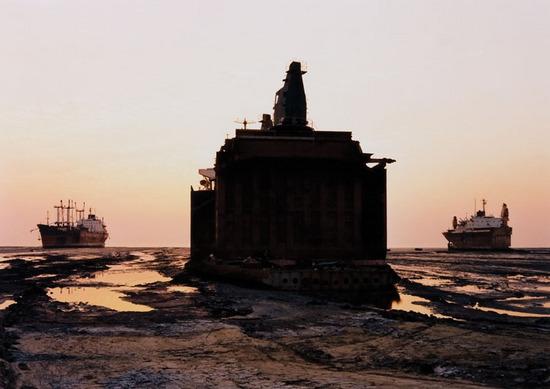 Appraisal: Edward Burtynsky b Shipbreaking Chittagong Bangladesh Chromogenic print flush-mounted to