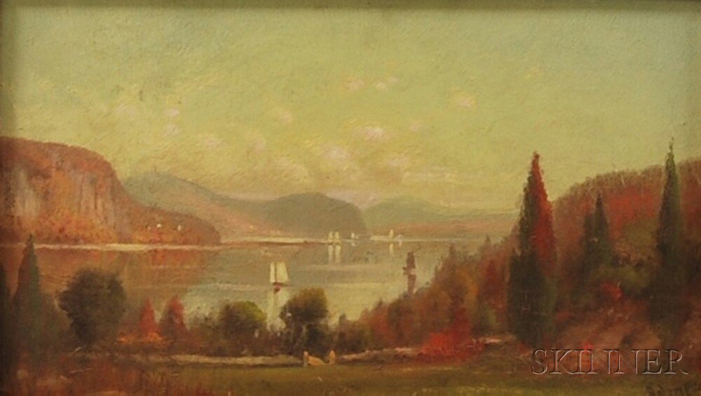 Appraisal: M DeForest Bolmer American - Hudson River View Signed Bolmer