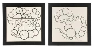 Appraisal: Collection of Two Roy Ahlgren Genome Prints Roy Ahlgren American