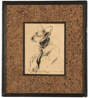 Appraisal: Charles Dana Gibson ''Smoking Senor'' signed lower center C D