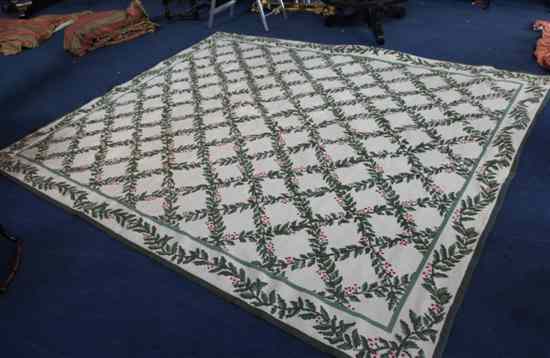 Appraisal: A modern Deborah Rolt petit point rug with foliate and