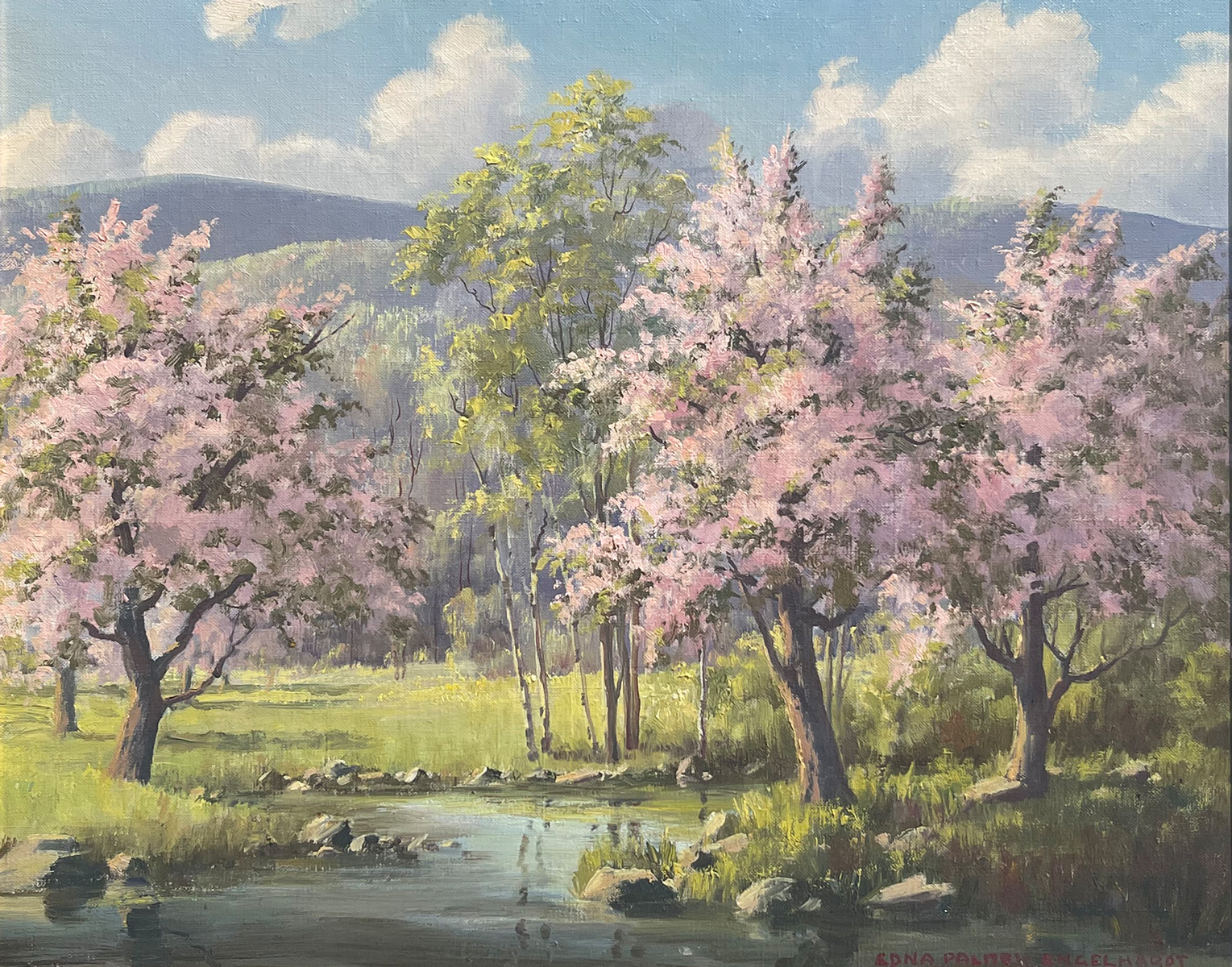 Appraisal: ENGELHARDT Edna Palmer American - ''Springtime in the Mountains'' Oil