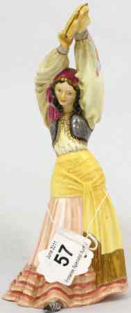 Appraisal: Royal Crown Derby Figure a Gypsy Woman Dancing height cm