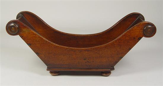 Appraisal: English Cheese Holder th Century Mahogany Dovetailed construction Some chips