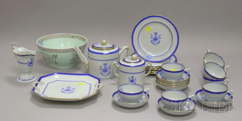 Appraisal: Twenty-eight Piece Copeland Spode Newburyport Pattern Ironstone Partial Tea Service