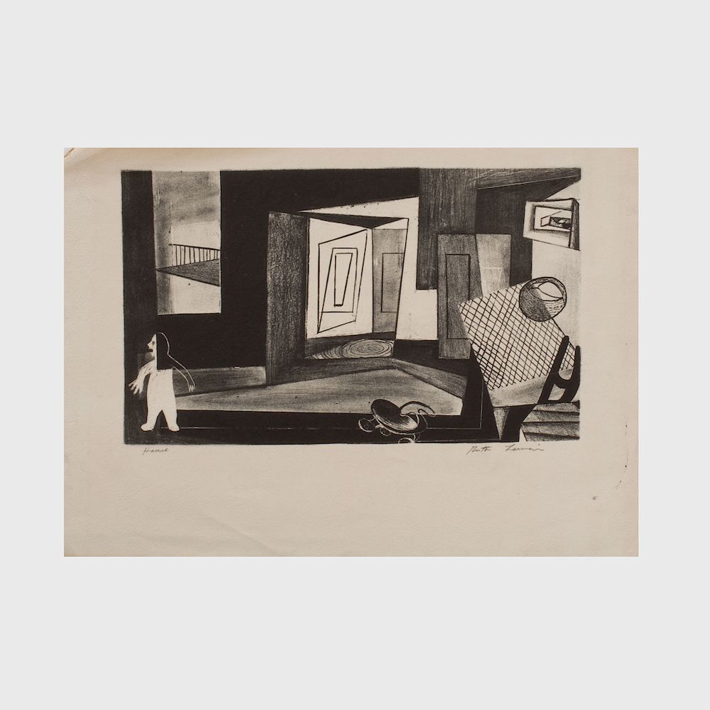 Appraisal: Ruth Lewin House and Under the Subway Two lithographs in