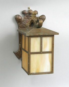 Appraisal: An Arts and Crafts Style Wall Lantern An Arts and