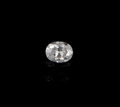 Appraisal: An Unmounted Carat Oval Cut Diamond Color approx F-G clarity