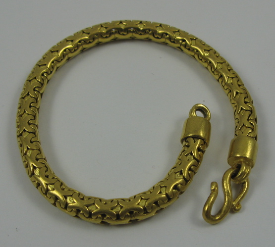 Appraisal: K YELLOW GOLD CHAIN BRACELET - in length and weighing