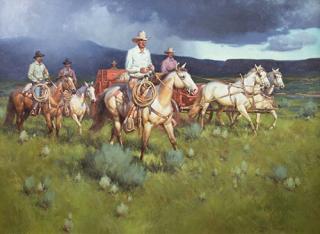 Appraisal: Riders on the Plain by Gary Niblett Gary Niblett -