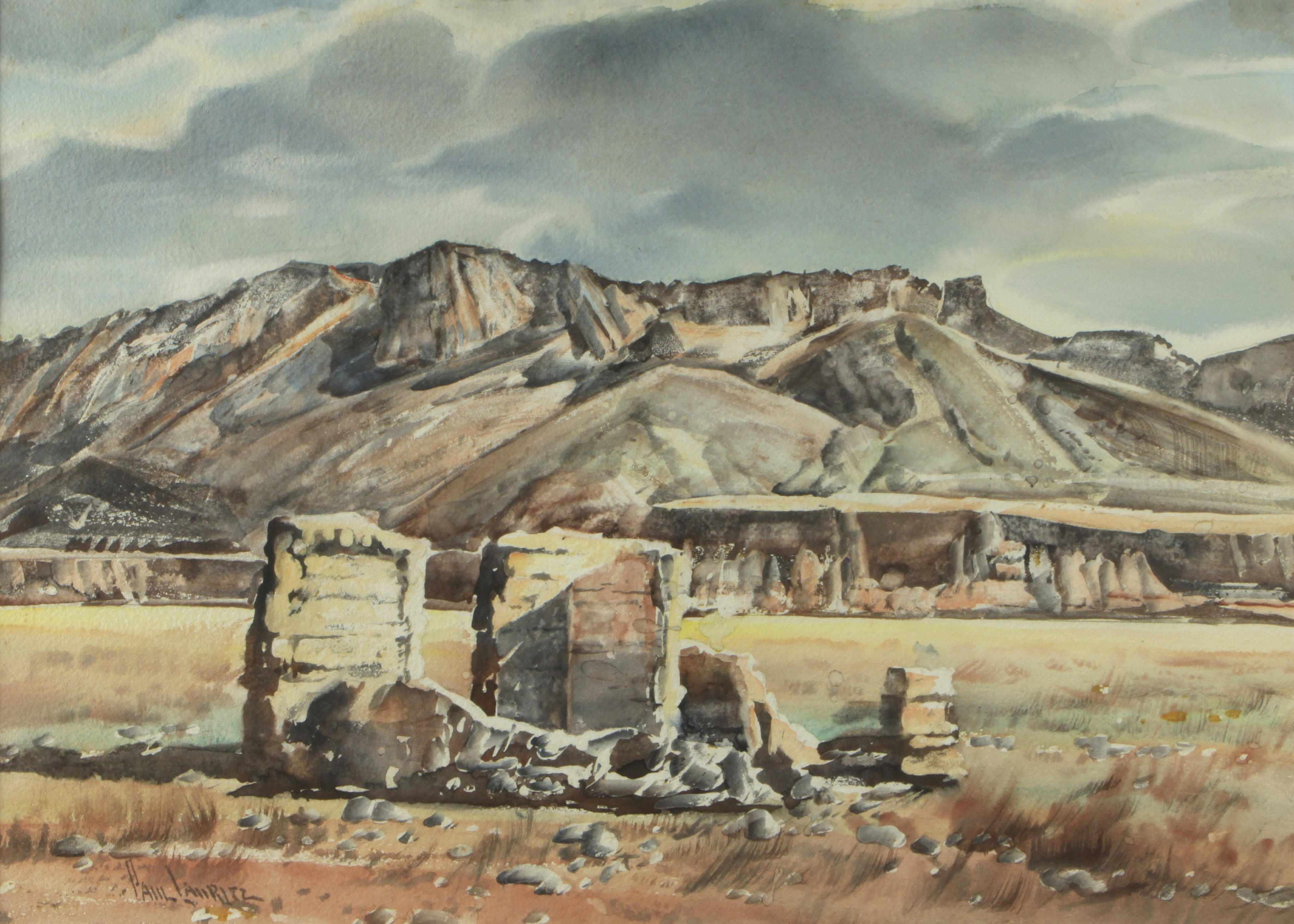 Appraisal: Paul Lauritz Norwegian American - Southern Utah Old Ruins signed