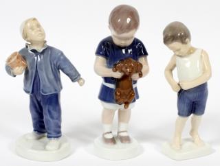 Appraisal: BING AND GRONDAHL PORCELAIN FIGURES PCS BING AND GRONDAHL PORCELAIN