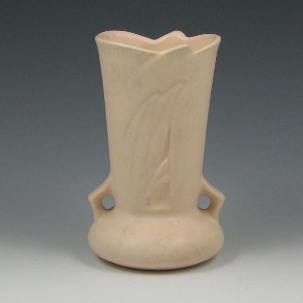 Appraisal: Roseville Silhouette vase in ivory Marked Roseville USA - Mint