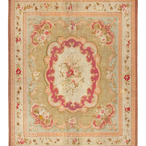 Appraisal: An Aubusson Wool Rug Circa feet inches x feet inches