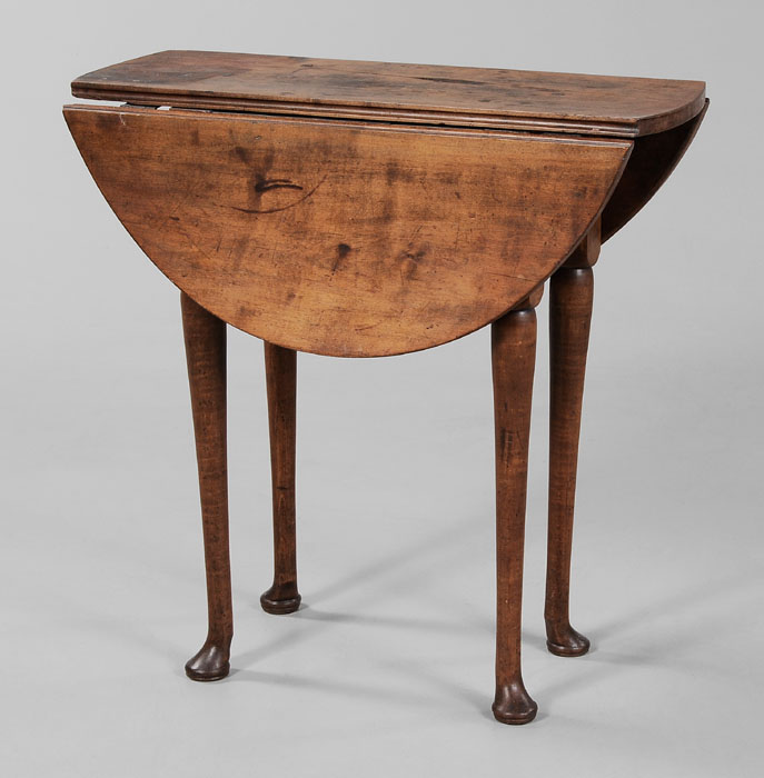 Appraisal: Diminutive Queen Anne Drop-Leaf Table American th century in part