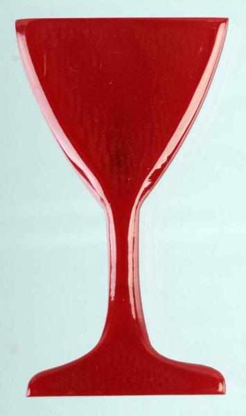 Appraisal: Bakelite Red Martini Glass Pin Description Reproduction CORRECTION Not a