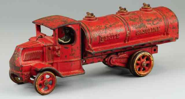 Appraisal: ARCADE LUBRITE GASOLINE TANK TRUCK Cast iron painted in red