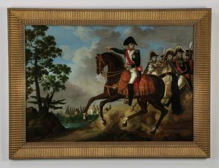 Appraisal: th c Continental O p Napoleon on horseback w Continental