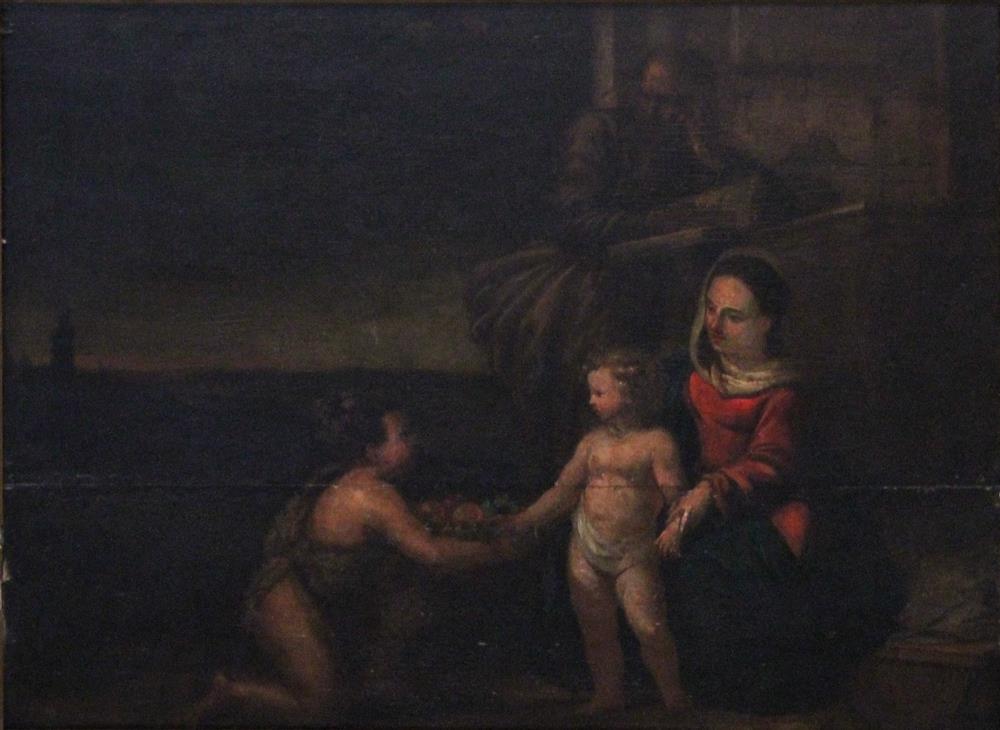 Appraisal: EUROPEAN SCHOOL THE HOLY FAMILY AND SAINT JOHN THE BAPTIST