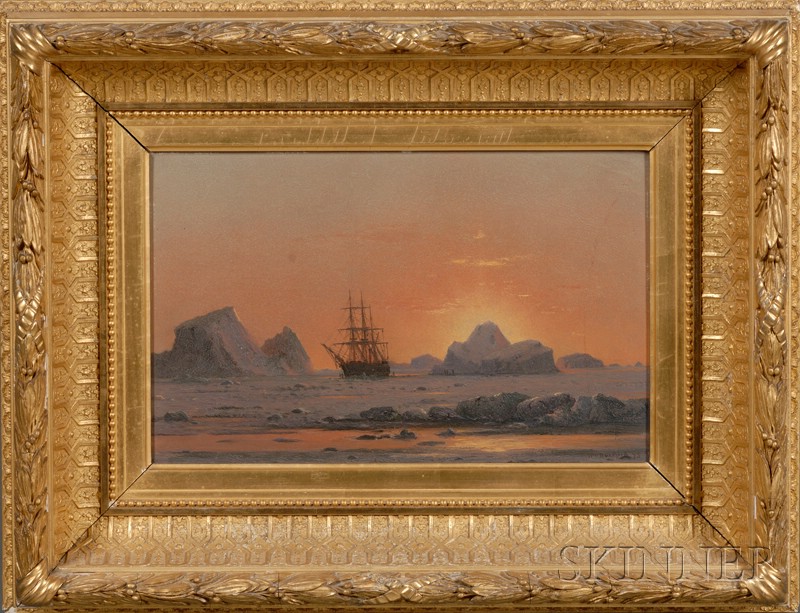 Appraisal: William Bradford American - Arctic Sunset with the Ice Bound