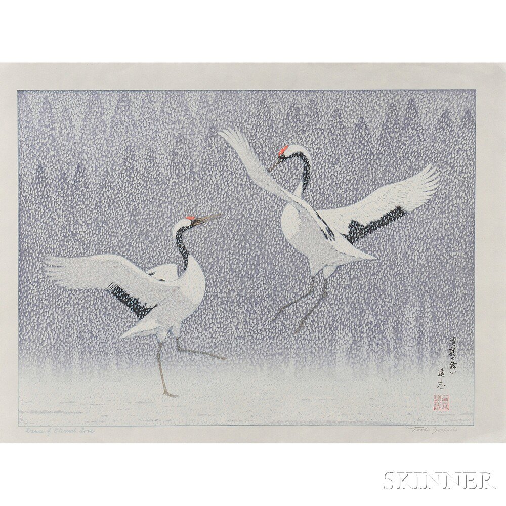 Appraisal: Toshi Yoshida - Dance of Eternal Love Japan c color