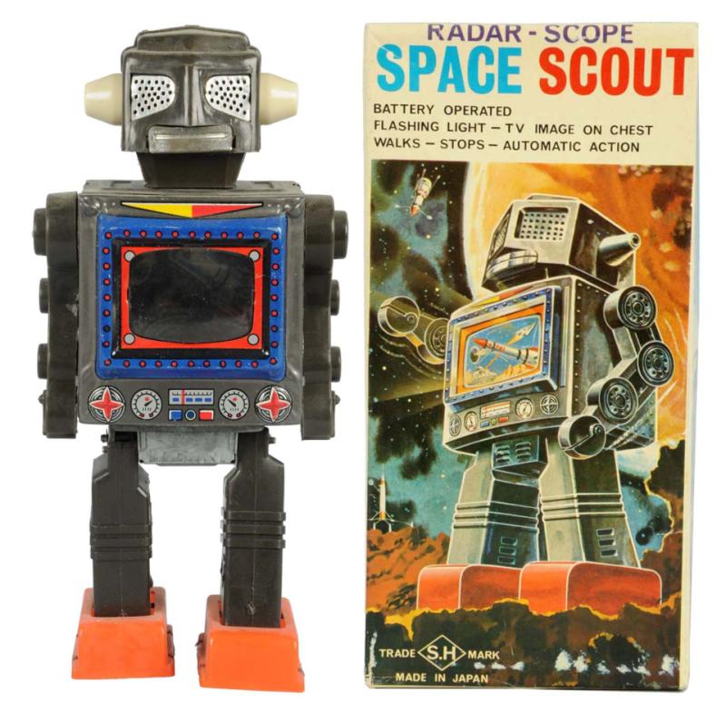 Appraisal: Battery operated Includes original box Variation with colored chest When