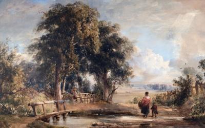 Appraisal: William James Muller British - The Ford monogrammed watercolour and