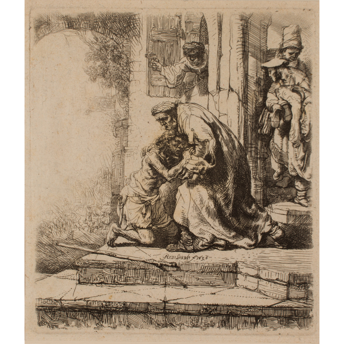 Appraisal: PRINT REMBRANDT VAN RIJN Rembrandt van Rijn Dutch Return of