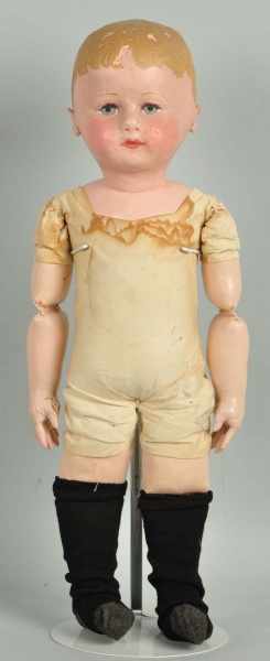 Appraisal: Large Chase Child Doll Description Lovely oil-painted face with blue