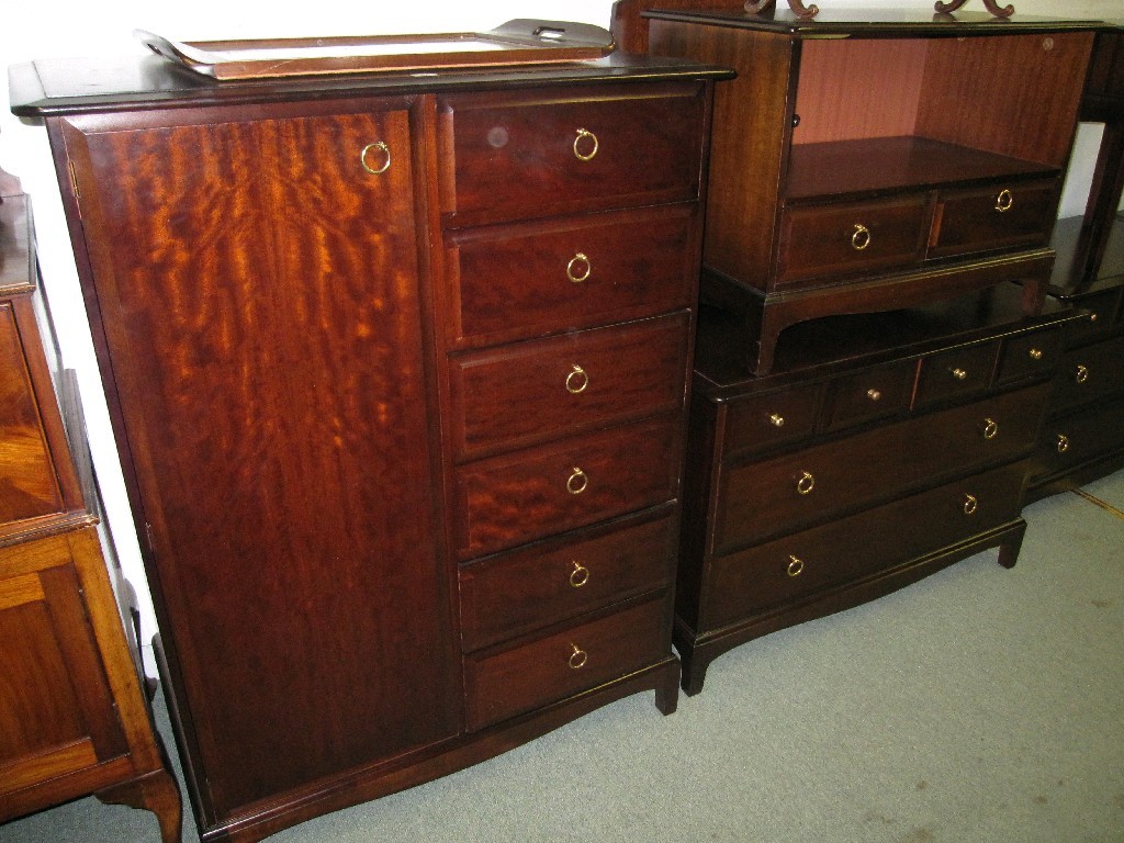 Appraisal: Extensive lot of Stag Minstrel furniture comprising gent's robe tv