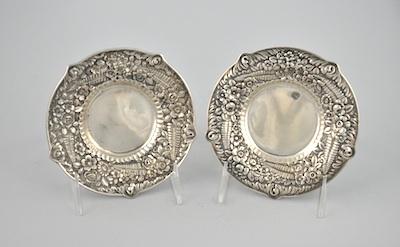 Appraisal: A Pair of Tiffany Co Sterling Silver Dishes Each measuring