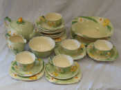 Appraisal: A part vintage tea set by Grindley comprising each saucers