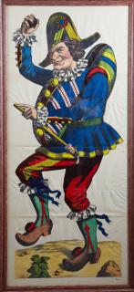 Appraisal: French School The Jester late th c colored print framed