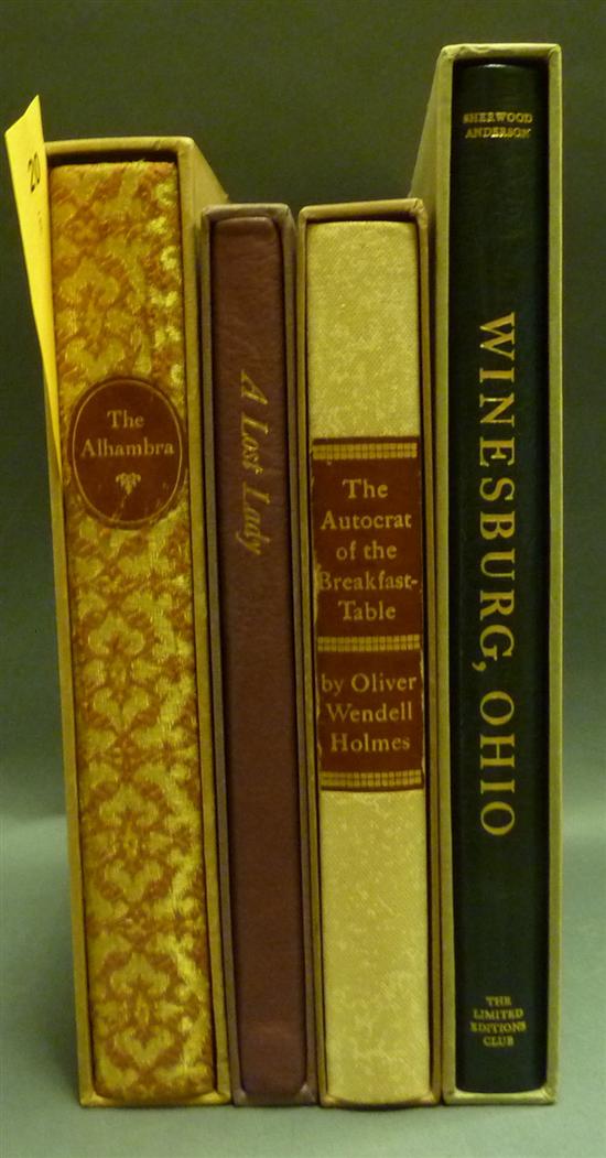 Appraisal: American Literature Titles to folio Hardcover in slipcase Each signed