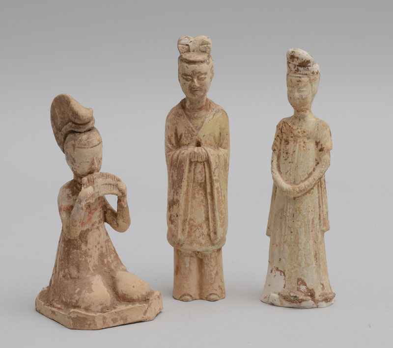 Appraisal: Wei Dynasty Pottery Figure of a Female Musician and a