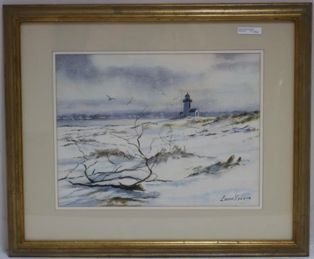 Appraisal: LOUIS SYLVIA - SOUTH DARTMOUTH FRAMEDAND GLAZED WATERCOLOR ON PAPER