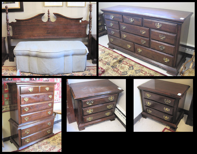 Appraisal: FIVE-PIECE FEDERAL STYLE BEDROOM SET Kincaid Furniture Co Hudson NC