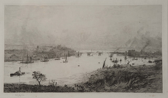 Appraisal: WILLIAM LIONEL WYLLIE - Rochester etching pencil signed in the