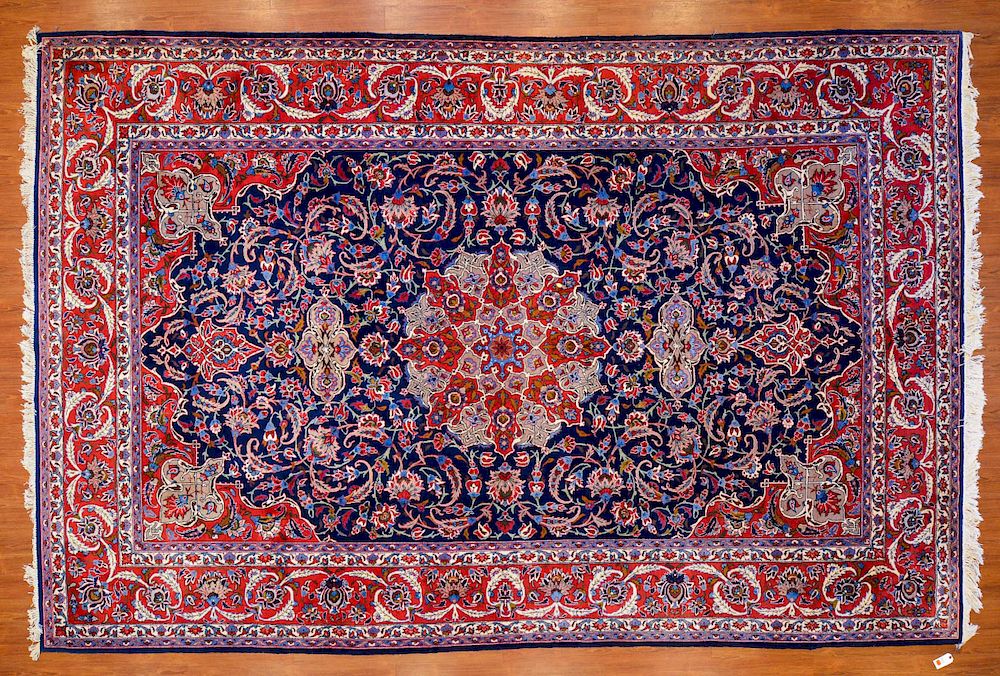 Appraisal: Najafabad Carpet Persia x second half- th century hand knotted