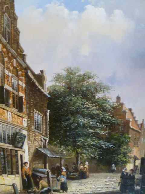 Appraisal: L ROTH TH CENTURY Dutch street scene signed lower right