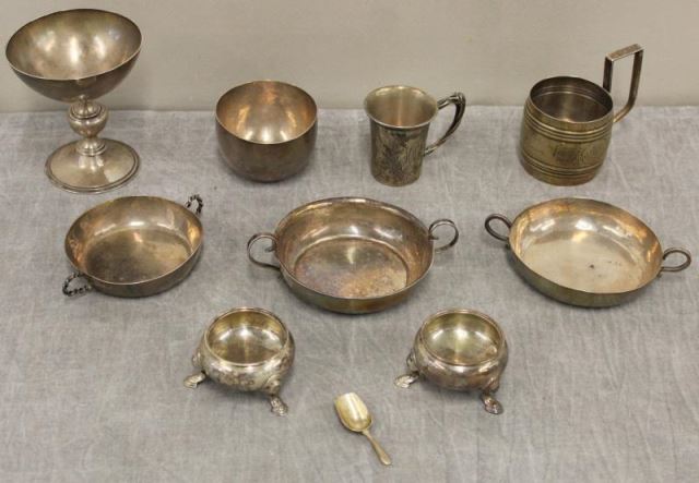 Appraisal: SILVER Miscellaneous Hollow Ware Grouping Includes an silver German cup