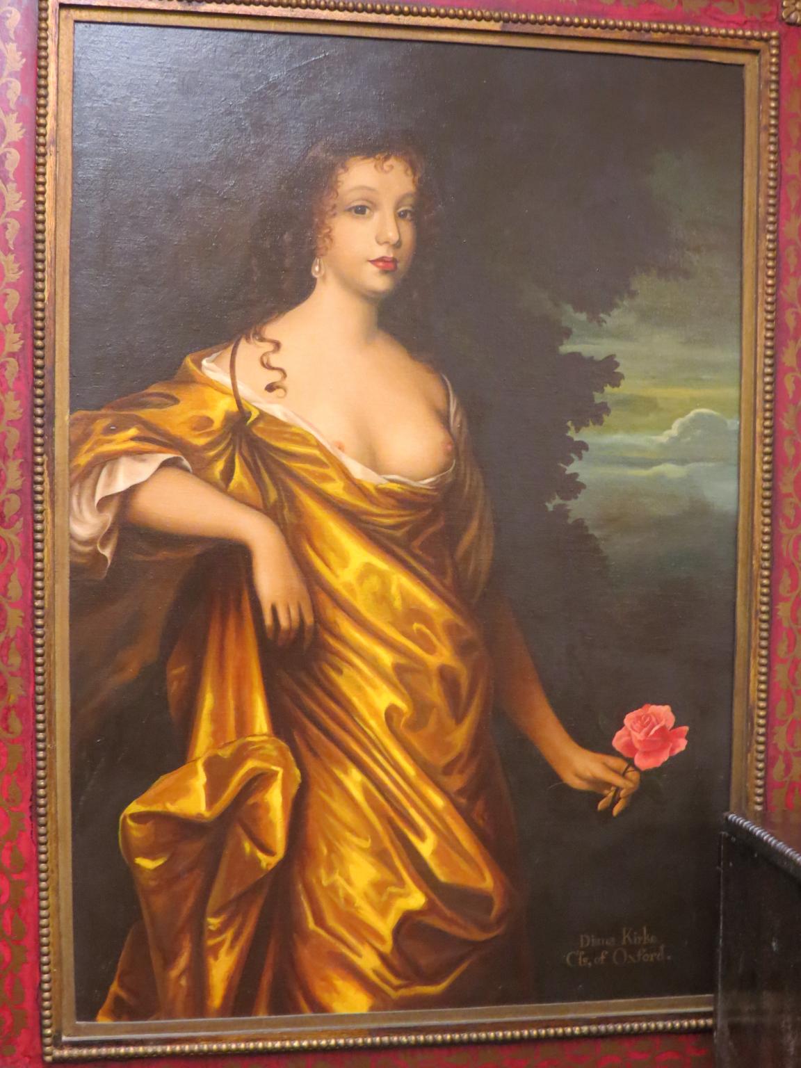 Appraisal: Two large oils on board Diana Kirke of Oxford lady