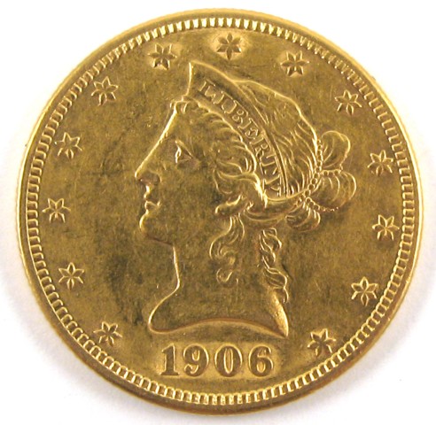 Appraisal: U S TEN DOLLAR GOLD COIN Liberty head type -S